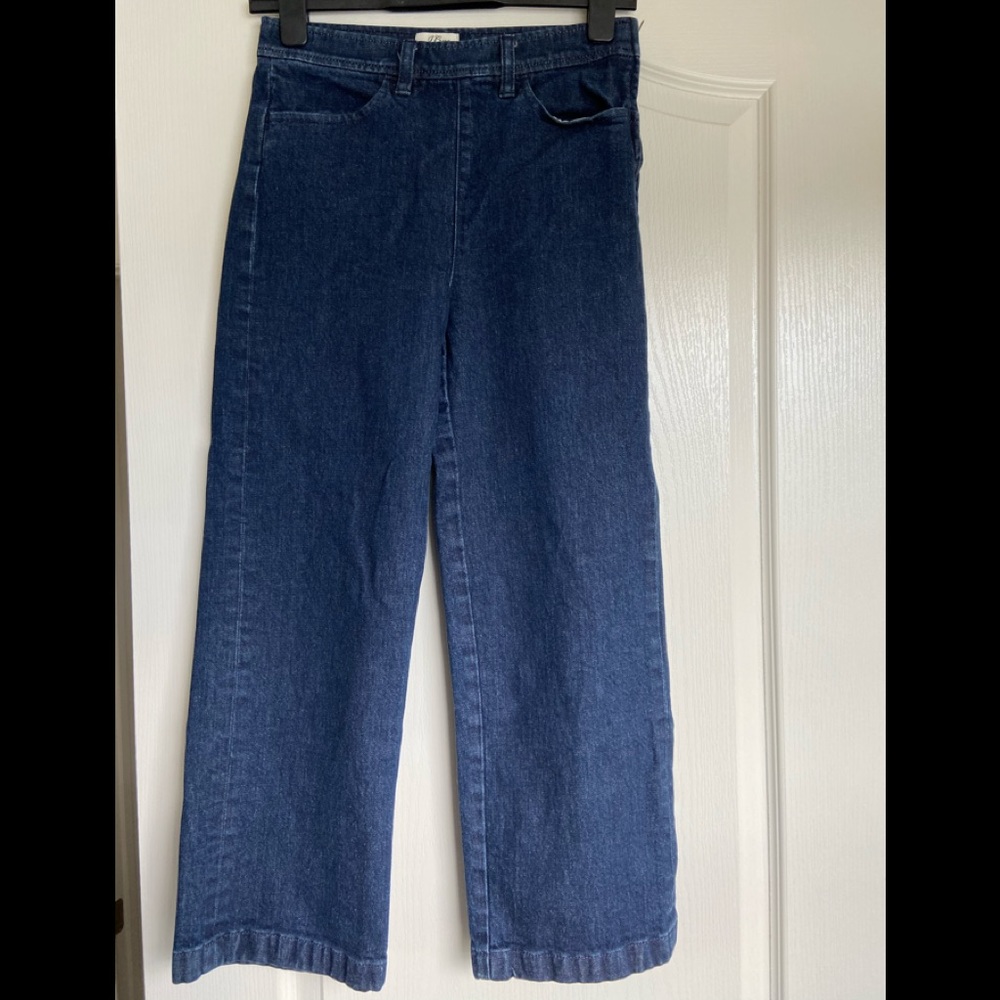 Jcrew wide leg crop jeans
